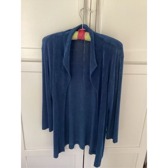 CHICO’S Travelers Sz 0 Open Front Cardigan Long Sleeve Slinky Soft - Picture 1 of 8